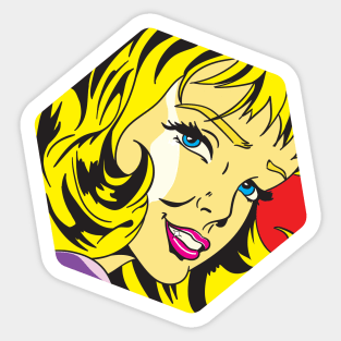 Seductive Smile Sticker